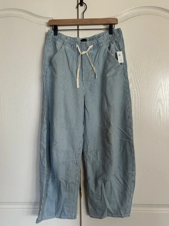 Gap Mid Rise Ultra soft denim Easy Stripe Horseshoe jeans size small NEW! - Picture 7 of 13